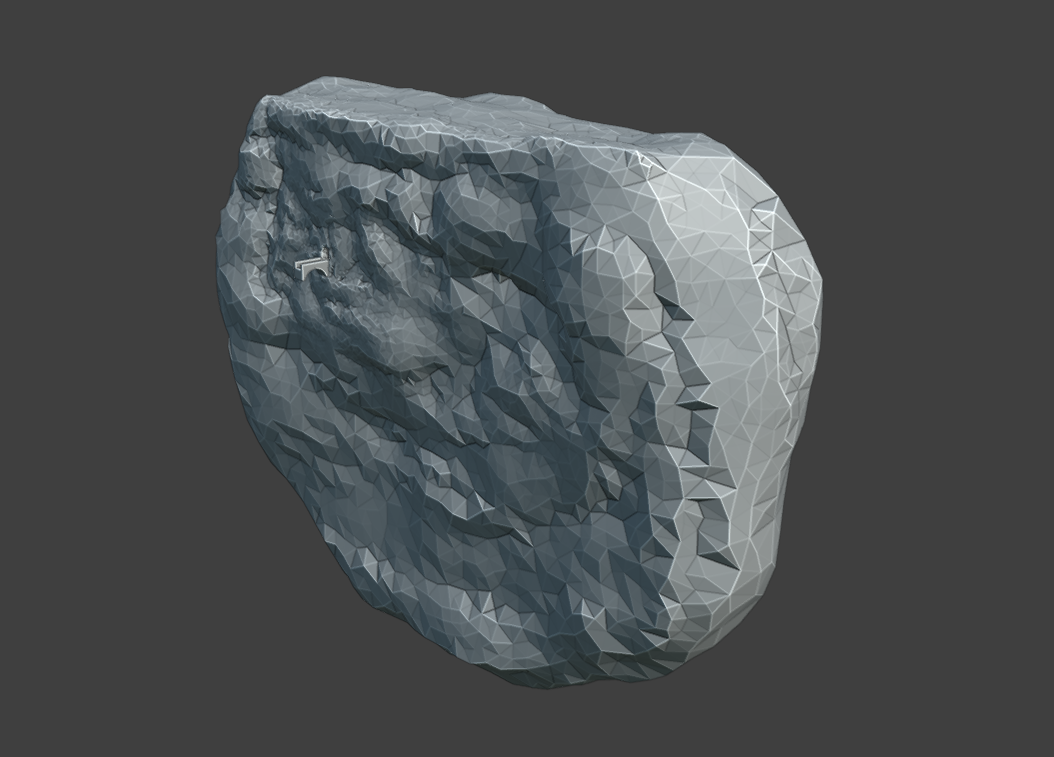 Rock base mesh (blockout)